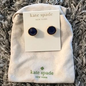 NWT Kate Spade Royal Blue Stud Earrings